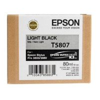 Epson T580700 LIGHT BLACK ULTRACHROME INK FOR 80 ML STYLUS PRO 3800 3880