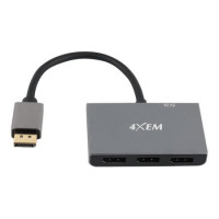 4xem 4XMST02 3PORT MST HUB DP TO DP MULTI MONITOR SPLITTER