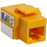 4xem 4XKJC6YL10PK 10PACK CAT6 KEYSTONE JACK PUNCH DOWN UNSHIELDED YELLOW