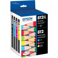 Epson T812XL-BCS T812 HIGH CAPACITY INK BLACK AND COLOR COMBO CMY