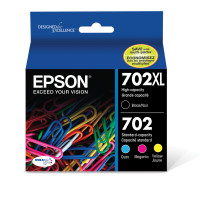 Epson T702XL-BCS T702 XL BLACK AND COLOR INK CARTRIDGE