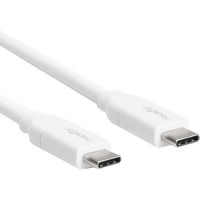 Rocstor Y10C273-W1 USB-C CHARGING CABLE 1M 3FT USB-C TO USB C M/M-100W PD - WHITE