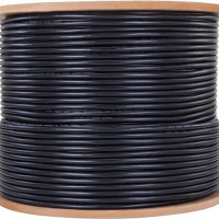4xem 4XCAT5E1000BK 1000FT ROLL OF CAT5E NETWORK CABLE 24AWG UTP 0.5MM 4PR CCA BLACK