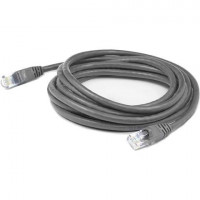 Addon ADD-20FCAT6A-GY 20FT GRAY CAT 6A PVC ETHERNET CABLE SNAGLESS BUBBLE BOOT RJ-45 M/M