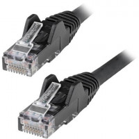 Startech N6LPATCH6BK 6FT BLACK CAT6 ETHERNET CABLE LSZH SNAGLESS PATCH CABLE LAN RJ45