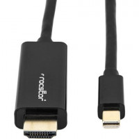 Rocstor Y10C197-B2 PREMIUM 10 FT (3M) MINI DISPLAYPORT TO HDMI CABLE - 4K/2K @60HZ - GOLD PLATED -