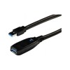 4xem 4X3302A220M 65FT USB3 EXTENTION CABLE WITH EXTENSION BOOSTER BLACK