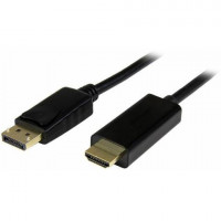 4xem 4XDPHDMI3FTA4K 3FT DISPLAYPORT MALE TO HDMI MALE ACTIVE DP HDMI 4K CABLE BLACK