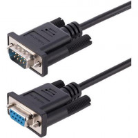 Startech 9FMNM-3M-RS232-CABLE 3M RS232 SERIAL NULL MODEM DB9 MALE TO FEMALE CABLE; 28 AWG TINNED WIRES WITH AL