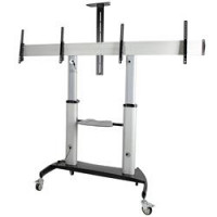 Startech STNDMTVDUO HEAVY DUTY DUAL SCREEN ROLLING TV STAND FOR 37-60IN VESA DISPLAYS (110LB/EACH) -