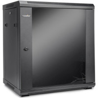 Rocstor Y10E003-B1 SOLIDRACK 12U RACK ENCLOSURE TEMPERED GLASS WINDOW-BLACK