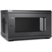 Rocstor Y10E004-B1 SOLIDRACK 6U WALL MOUNT RACK VENTED ENCLOSURE-ASSEMBLED -BLACK