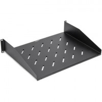 Rocstor Y10E018-B1 2U UNIVERSAL VENTED RACK SHELF 13.78IN 350MM DEPTH BLACK