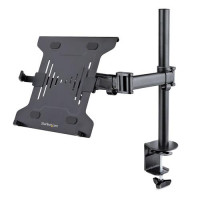 Startech A-LAPTOP-DESK-MOUNT - THIS DUAL-PURPOSE BLACK LAPTOP MOUNT FOR DESK ALLOWS MOUNTING A LAPTOP ON THE