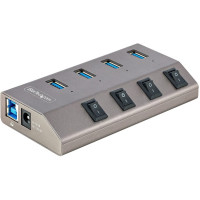 Startech 5G4AIBS-USB-HUB-NA 4 PORT USB 3.2/3.1 GEN 1/3.0 5GBPS HUB W/INDIVIDUAL PORT SWITCHES - 4X USB TYPE-