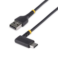 Startech R2ACR-1M-USB-CABLE 3FT (1M) USB A TO C CHARGING CABLE RIGHT ANGLE - HEAVY DUTY FAST CHARGE USB-C CA