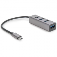 Rocstor Y10A228-A1 ROCSTOR PREMIUM SLIM PORTABLE 4 PORT HUB - USB-C TO 4X USB-A SLIM HUB - USB 3.0