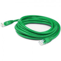 Addon ADD-0-5FCAT6-GN ADDON 6IN GREEN CAT 6 PVC ETHERNET CABLE SNAGLESS BUBBLE BOOT RJ-45 M/M