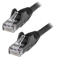 Startech N6LPATCH30BK 30FT BLACK CAT6 ETHERNET CABLE LSZH SNAGLESS PATCH CABLE LAN RJ45