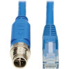 Eaton NM12-602-10M-BL EATON TRIPP LITE SERIES M12 X-CODE CAT6 1G UTP CMR-LP ETHERNET CABLE (M12 M/RJ45
