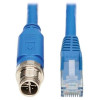 Eaton NM12-602-05M-BL EATON TRIPP LITE SERIES M12 X-CODE CAT6 1G UTP CMR-LP ETHERNET CABLE (M12 M/RJ45
