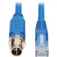 EATON TRIPP LITE SERIES CONNECTIVIT NM12-602-03M-BL 3M CAT6 M/M ENET M12 XCODE 1G UTP CMR-LP POE M12 RJ45 CABLE