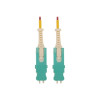 EATON TRIPP LITE SERIES CONNECTIVIT N823S-01M-MG 1M FIBER OPTIC M/M 400G MMF 50/125 DUPLEX SN-PC LSZH CABLE