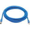Eaton NM12-6A2-10M-BL EATON TRIPP LITE SERIES M12 X-CODE CAT6A 10G F/UTP CMR-LP SHIELDED ETHERNET CABL