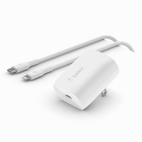 Belkin WCA006DQ1MWH-B5 20W USB-C PPS WALL CHARGER AND CABLE