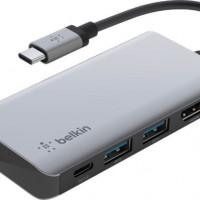 Belkin AVC006BTSGY USB-C 4-IN-1 MULTIPORT ADAPTER