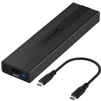 Sabrent EC-SNVE USB 3.2 TYPE-C TOOL-FREE ENCL F/ M.2 PCIE NVME SATA SSD M.2 FF