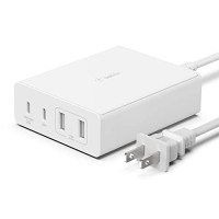 Belkin WCH010DQWH 108W USB-C CHARGER GAN 4-PORT WHT 2M CORD 03-RETAIL BOX