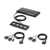 F1DN204MOD-DD-4 4-PORT DUAL HEAD DVI MODULAR SECURE KVM SWITCH PP4.0 W/REMOTE