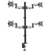 Eaton DDR1327SQFC-1 EATON TRIPP LITE SERIES QUAD-MONITOR FLEX-ARM DESKTOP CLAMP FOR 13IN TO 27IN D
