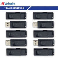 Verbatim 70893 32GB STORE N GO USB FLASH DRIVE-10PK BUSINESS BULK-BLACK.