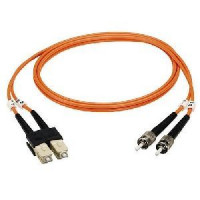 Black Box EFN110-002M-LCLC OM1 62.5/125 MULTIMODE FIBER OPTIC PATCH CABLE - OFNR PVC, LC TO LC, ORANGE, 2-M