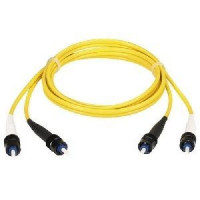 Black Box EFN310-020M-STST OS2 9/125 SINGLEMODE FIBER OPTIC PATCH CABLE - OFNR PVC, ST TO ST, YELLOW, 20-M