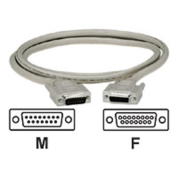 Black Box EGM16T-0050-MF DB15 THUMBSCREW CABLE - MALE/FEMALE, 50-FT. (15.2-M)