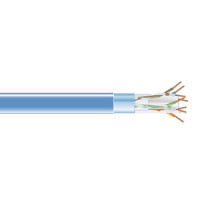 Black Box EVNSL0611A-1000 CAT6 400-MHZ SOLID ETHERNET BULK CABLE - SHIELDED (F/UTP), CMP PLENUM, BLUE, 100