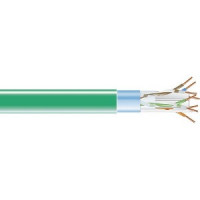 Black Box EVNSL0617A-1000 CAT6 400-MHZ SOLID ETHERNET BULK CABLE - SHIELDED (F/UTP), CMP PLENUM, GREEN, 10