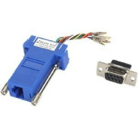 Black Box FA4509F-BL MODULAR ADAPTER KIT WITH THUMBSCREWS - DB9 (FEMALE) TO RJ45 (FEMALE), BLUE