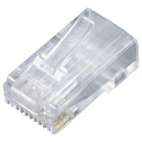 Black Box FMTP5E-250PAK EIGHT-CONDUCTOR PLUG WORKS WITH FLAT, OVAL, OR ROUND CABLE. FOR 24 OR 26 AWG SOL