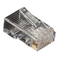 Black Box FMTP5E-50PAK EIGHT-CONDUCTOR PLUG WORKS WITH FLAT, OVAL, OR ROUND CABLE. FOR 24 OR 26 AWG SOL