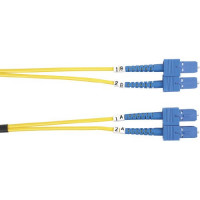 Black Box FOSM-005M-SCSC OS2 9/125 SINGLEMODE FIBER OPTIC PATCH CABLE - OFNR PVC, SC TO SC, YELLOW, 5-M (