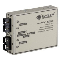 BLACK BOX LMC1001A GIGABIT ETHERNET MODE CONVERTER 1000-MBPS MULTIMODE FIBER TO 1000-MBPS SINGLEMOD