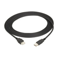 Black Box USB05E-0006 USB 2.0 EXTENSION CABLE - TYPE A MALE TO TYPE A FEMALE, BLACK, 6-FT. (1.8-M)