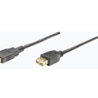 Manhattan 338653 EXTENSION CABLE - USB 2.0 A LEFT CONNECTOR - MALE LEFT GENDER - USB 2.0 A RIGHT