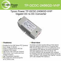 Tycon TP-DCDC-2456GD-VHP 18-36VDC IN 56VDC OUT 70W DC CONVERTER