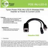 Tycon POE-INJ-LED-S POE INJECTOR WITH LED FOR POWER AND CURR