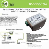 Tycon TP-DCDC-1224 9-36VDC IN 24VDC OUT 18-24W DC TO DC CON